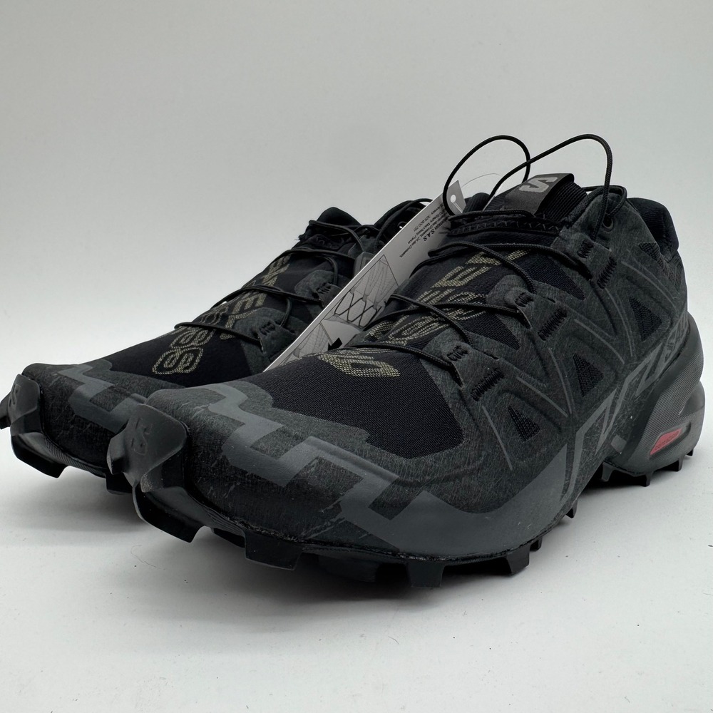 Salomon Speedcross 6 W Black Phantom Trail Running Shoes Women's 7.5 New